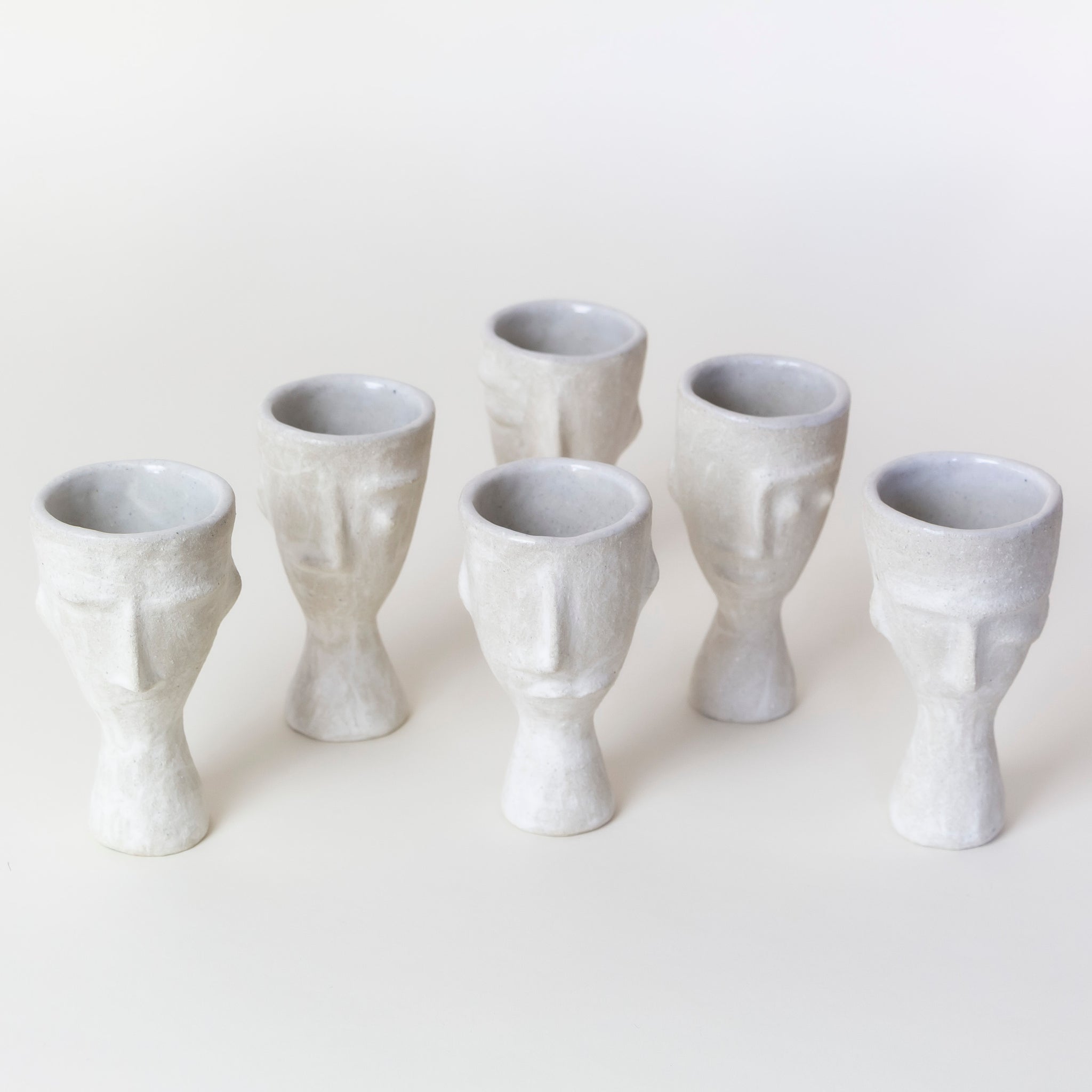 Hand Carved Mezcal Face Cups | Sarah Mijares Fick