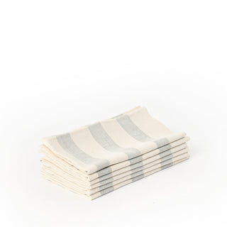 Blue stripped napkins set of 4 