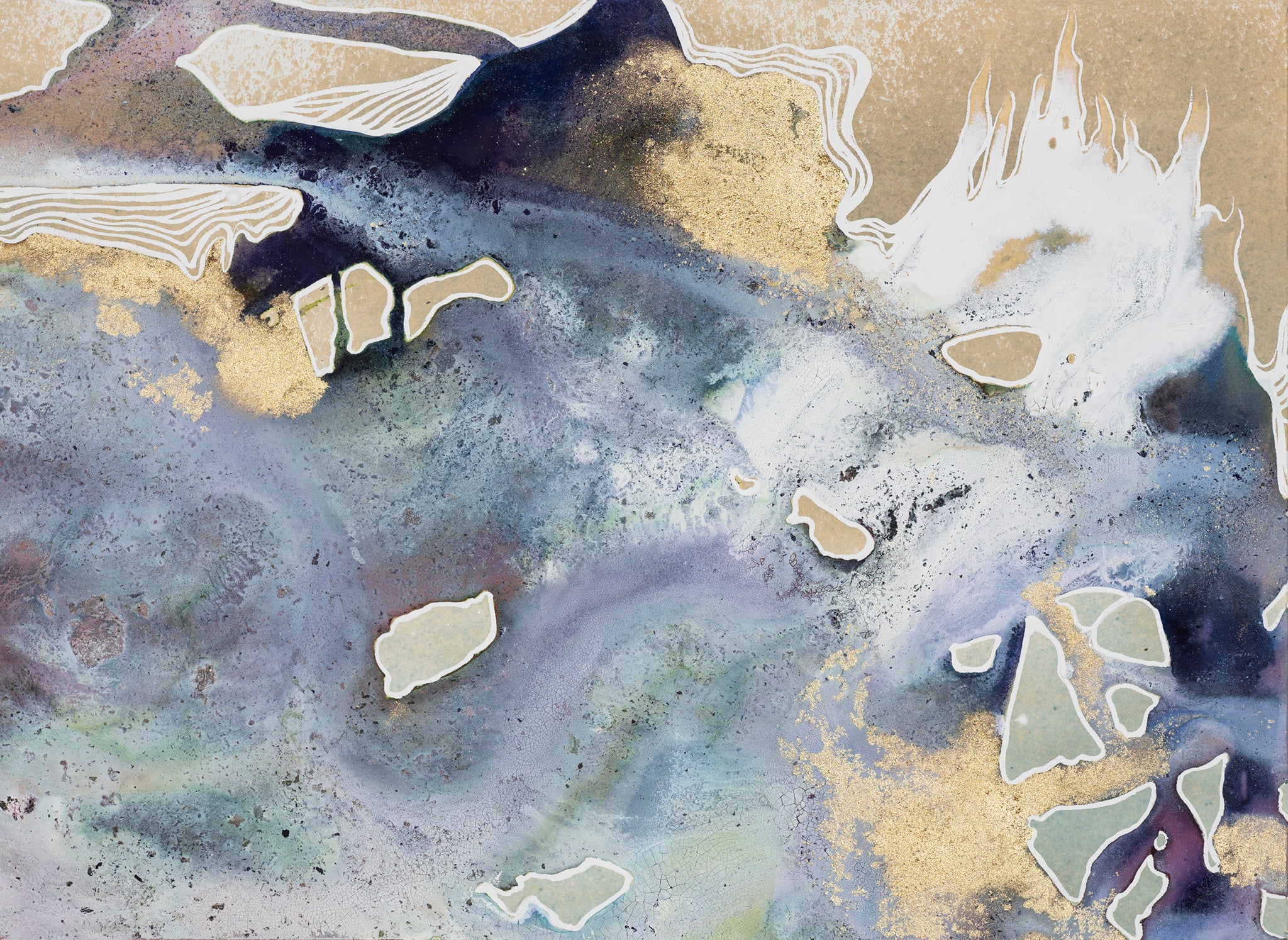 Caroline Bullock | Costa Sol 2  ink painting 