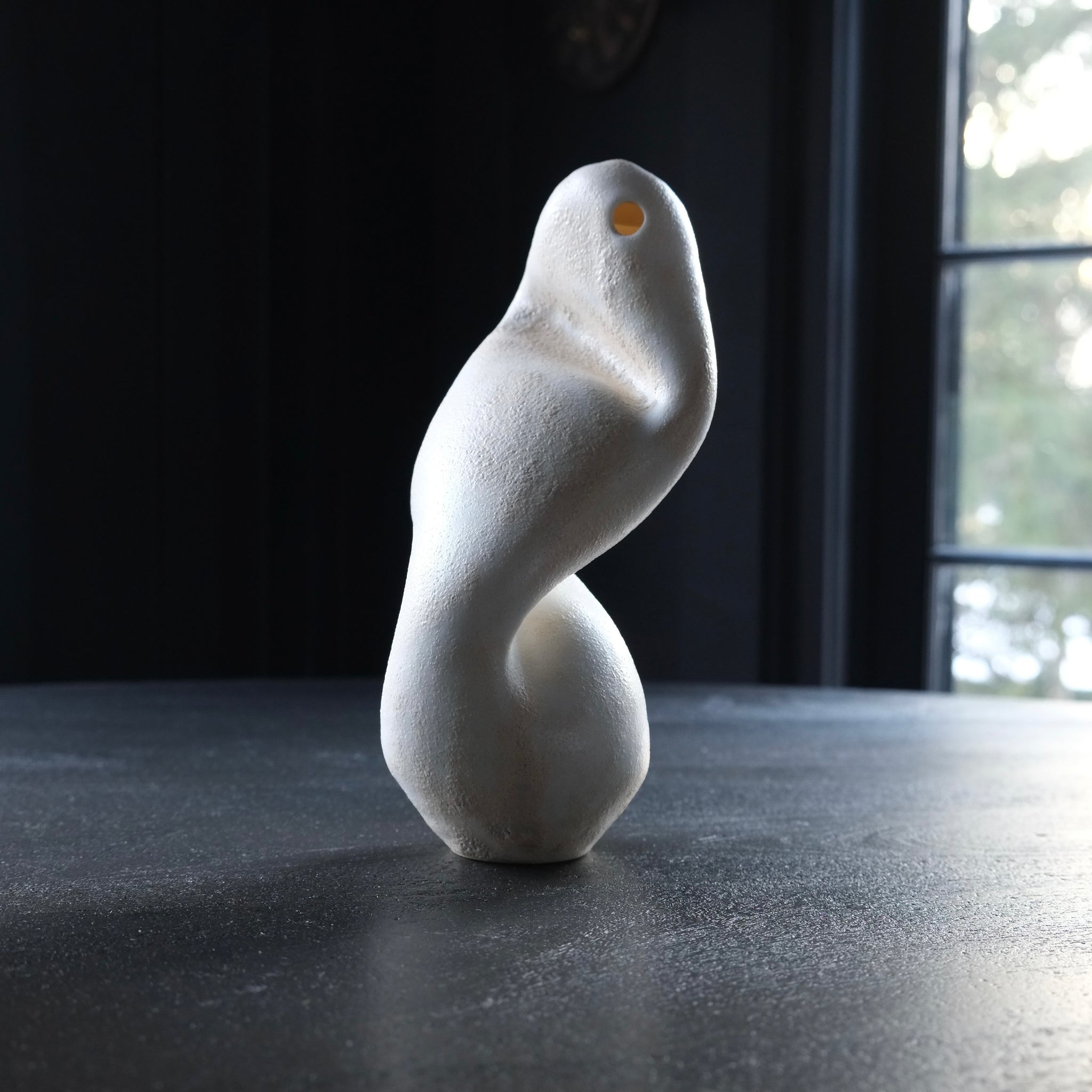 Abstract ceramic sculpture vessel (sold as a pair)