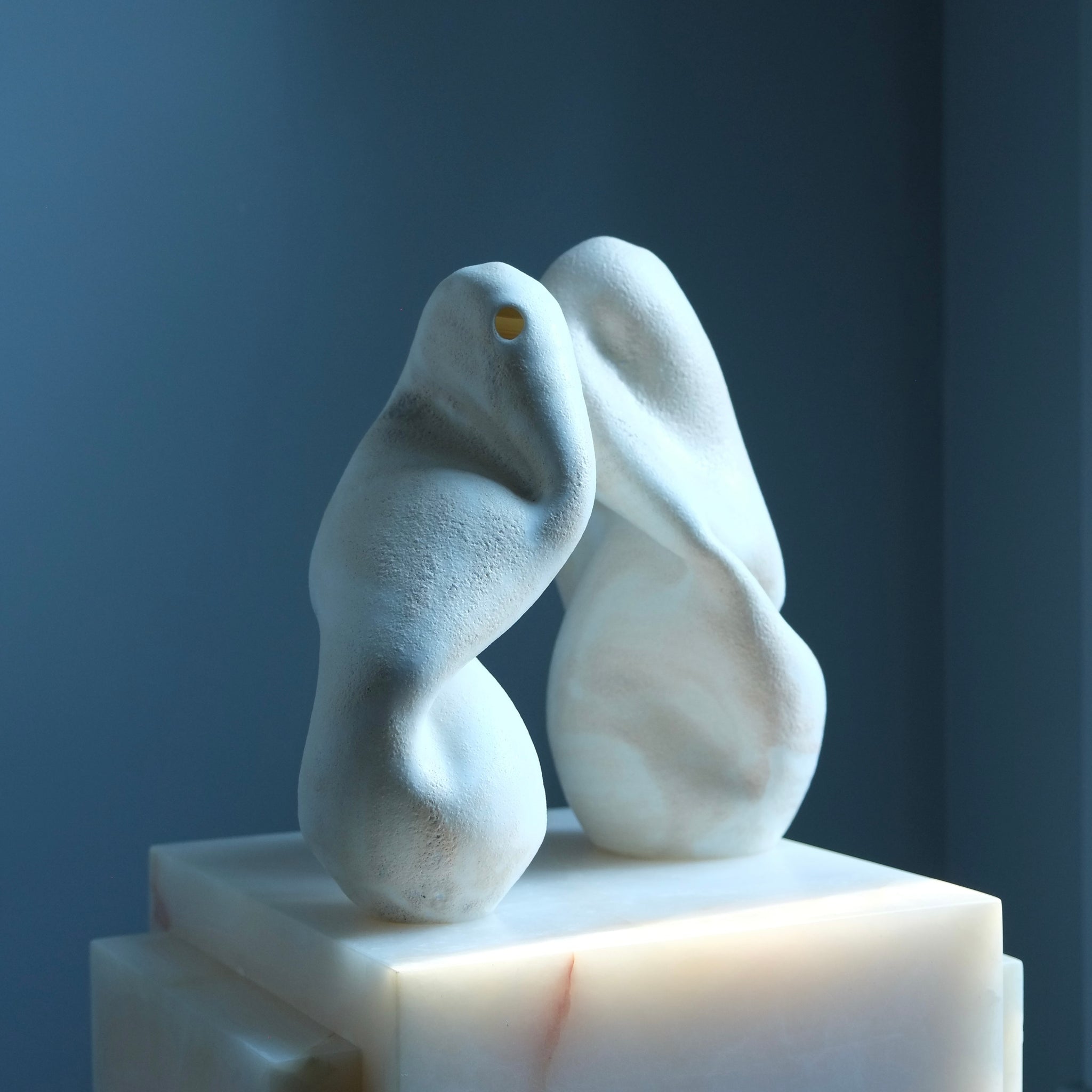 Abstract ceramic sculpture vessel (sold as a pair)