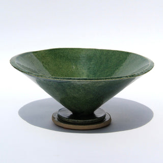 Green Glassy Cone Bowl Morgan Peck 