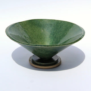 Green Glassy Cone Bowl Morgan Peck 