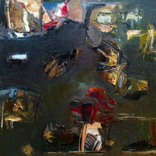 Hot for Caravaggio | Oil Painting by Lynn Christian | 10 x 10 inches