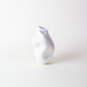 WrenLab Ceramics | White Distorted Heart Vase