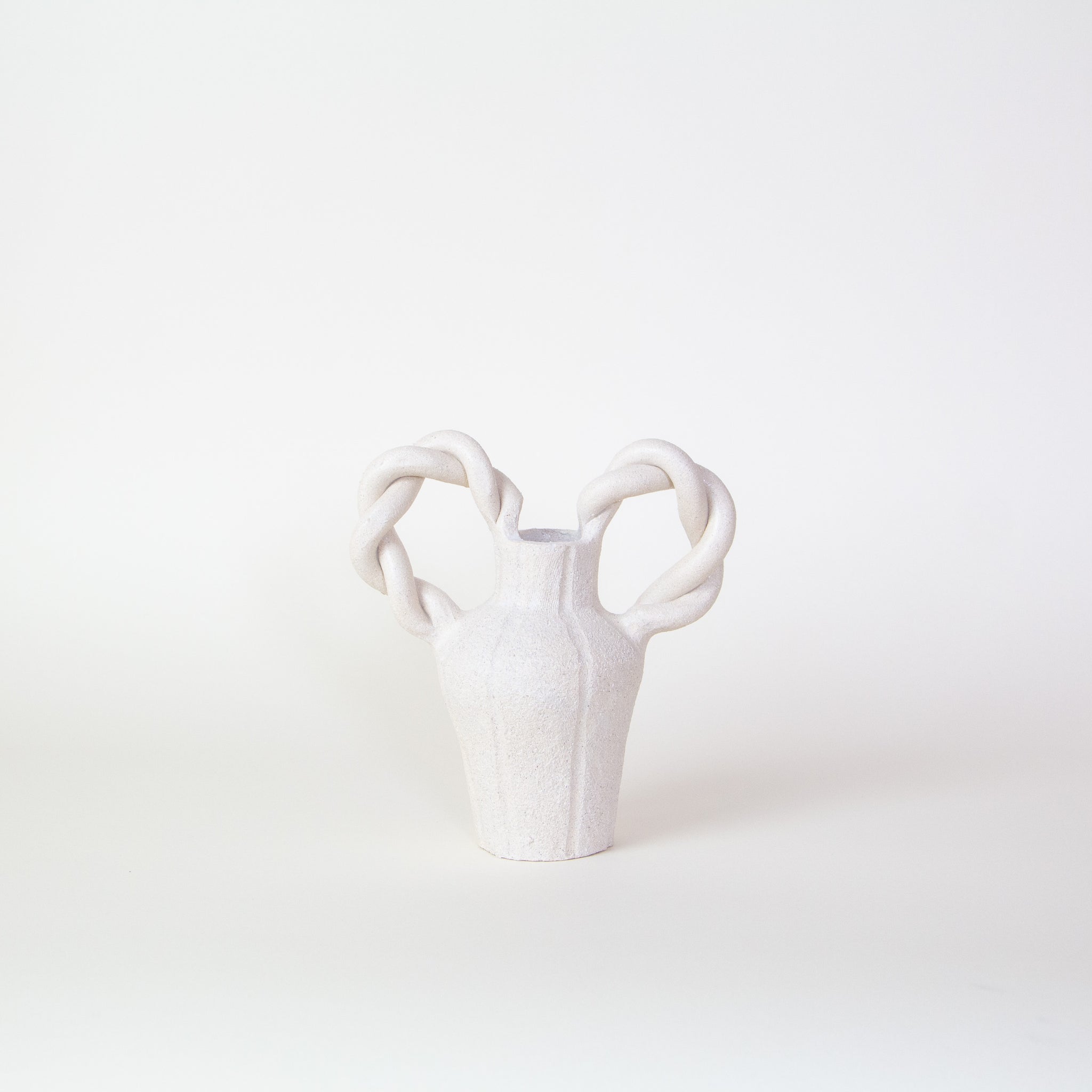 Clandestine Céramique | Le Petit Tressé Vase in Sand or White