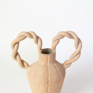 Clandestine Céramique | Le Petit Tressé Vase in Sand or White
