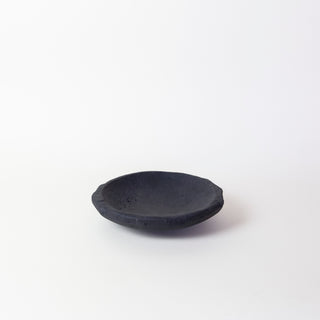 Vintage Black Stone Round Dish