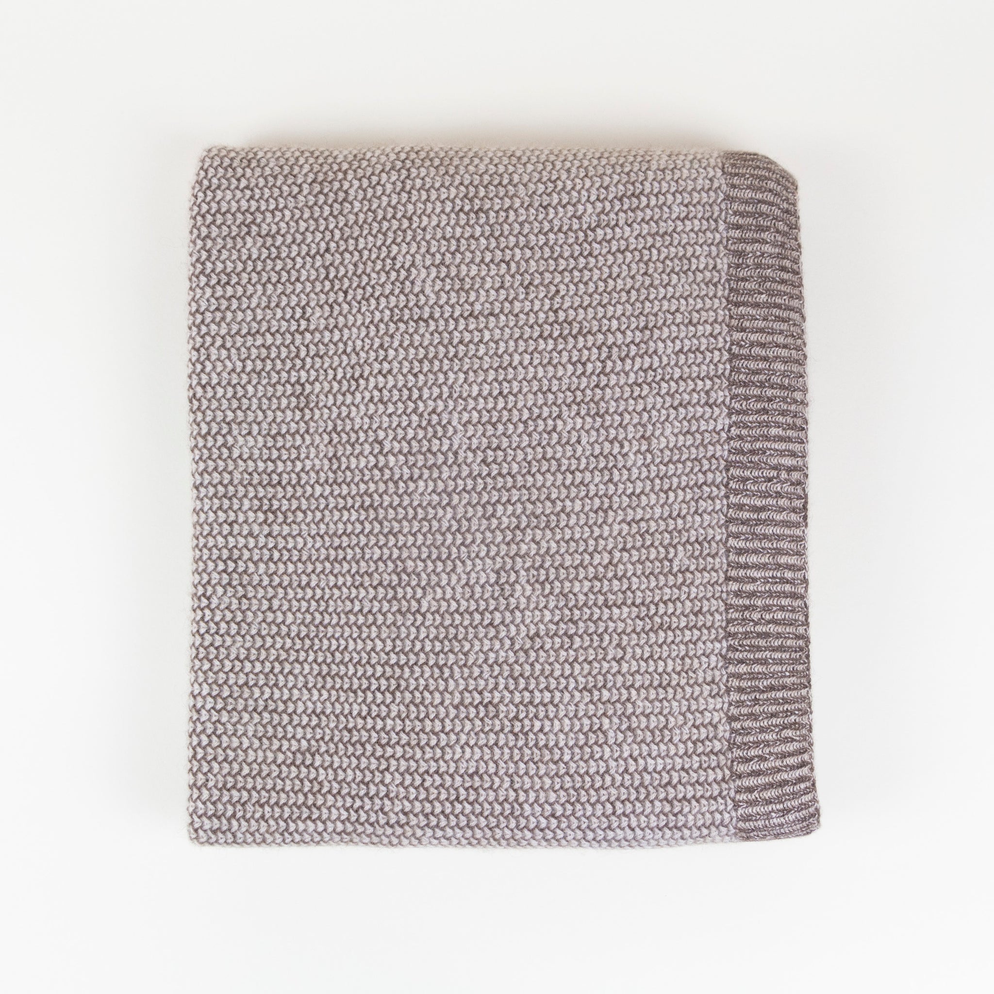 Cappuccino + Beige Beehive Knit Throw | HMT