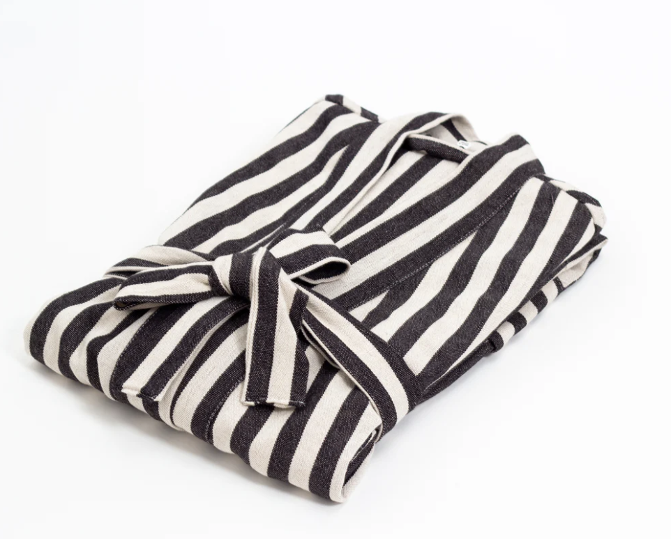 Turkish Zebra Striped Bath Robe