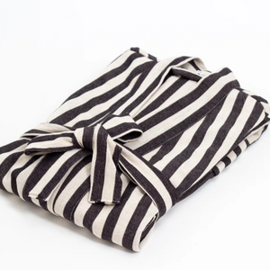 Turkish Zebra Striped Bath Robe