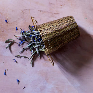 Bellocq Brass Deep Basket Tea Strainer