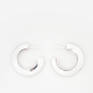 Sterling Silver Hoop Earrings by Luz Ortiz New York