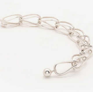 Sterling Silver chain bracelet by Luz Ortiz New York 