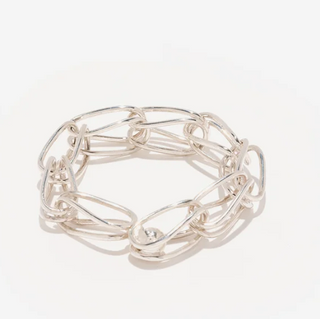 Sterling Silver chain-style bracelet on a by Luz Ortiz New York