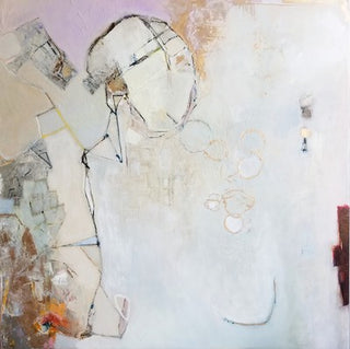 Silver Man 2018 | Abstract Oil Painting by Lynn Christian