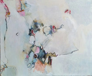 The Old Days, Contemporary Abstract Expressionist Oil Painting 2017 by Lynn Christian 24 x 20 inches