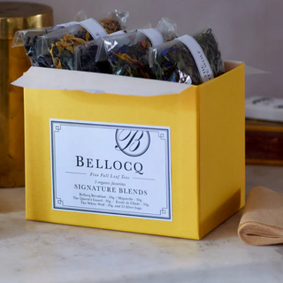 bellocq signature blends collection tea box 