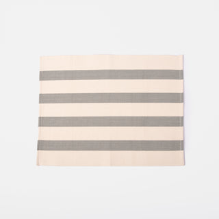 blue grey stripped placemat 