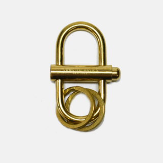 brass key chain by curated basics 