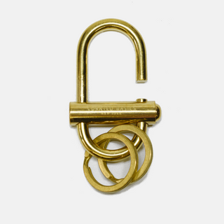 brass key chain by curated basics 