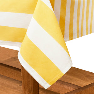 St. Tropez Yellow Stripes | French Tablecloth
