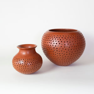 Oaxacan Red Clay Colander Pot Media 1 of 6