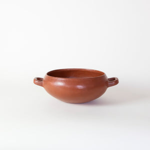 Oaxacan Red Clay Round Casserole Pot