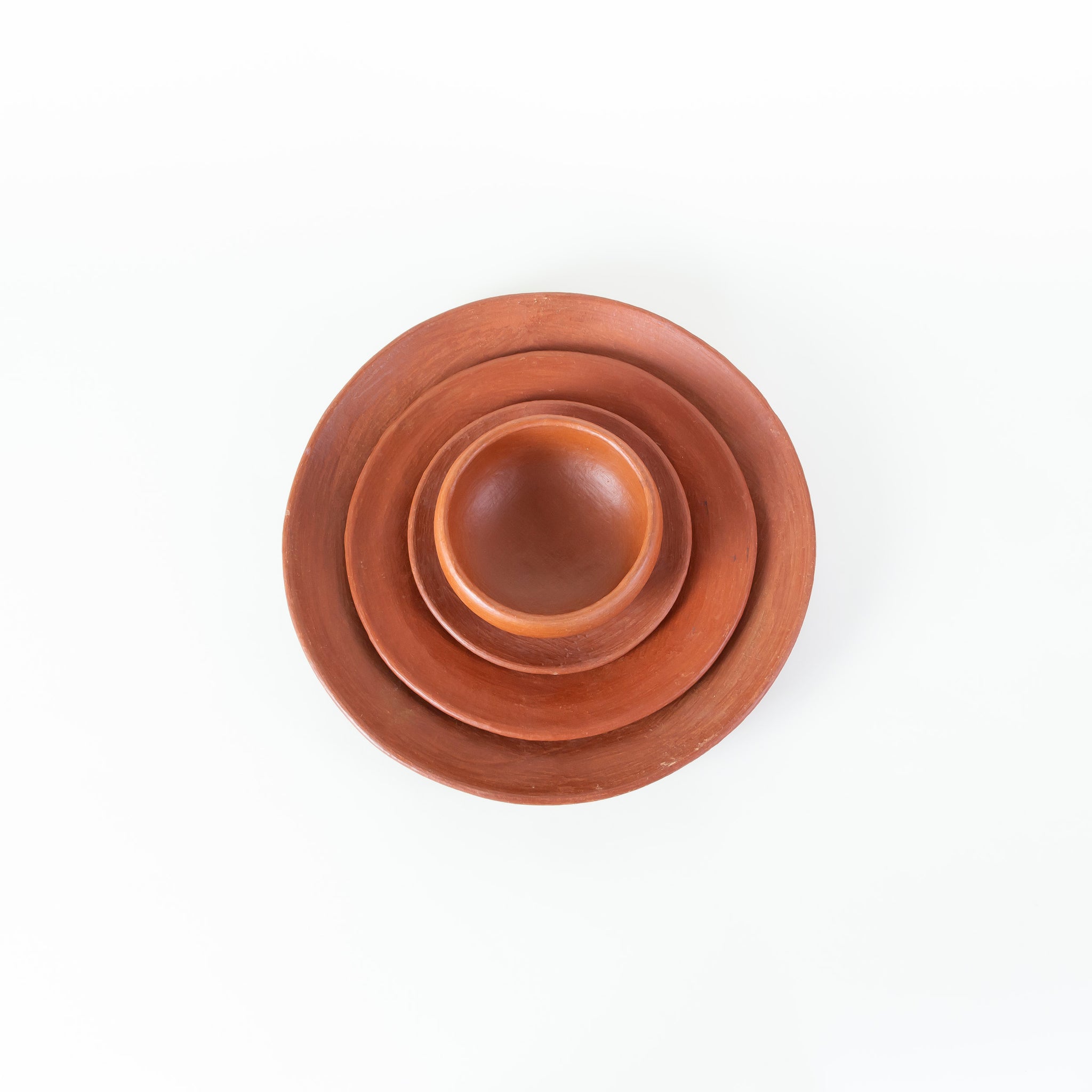 Oaxacan Red Clay Round Dinner Plate