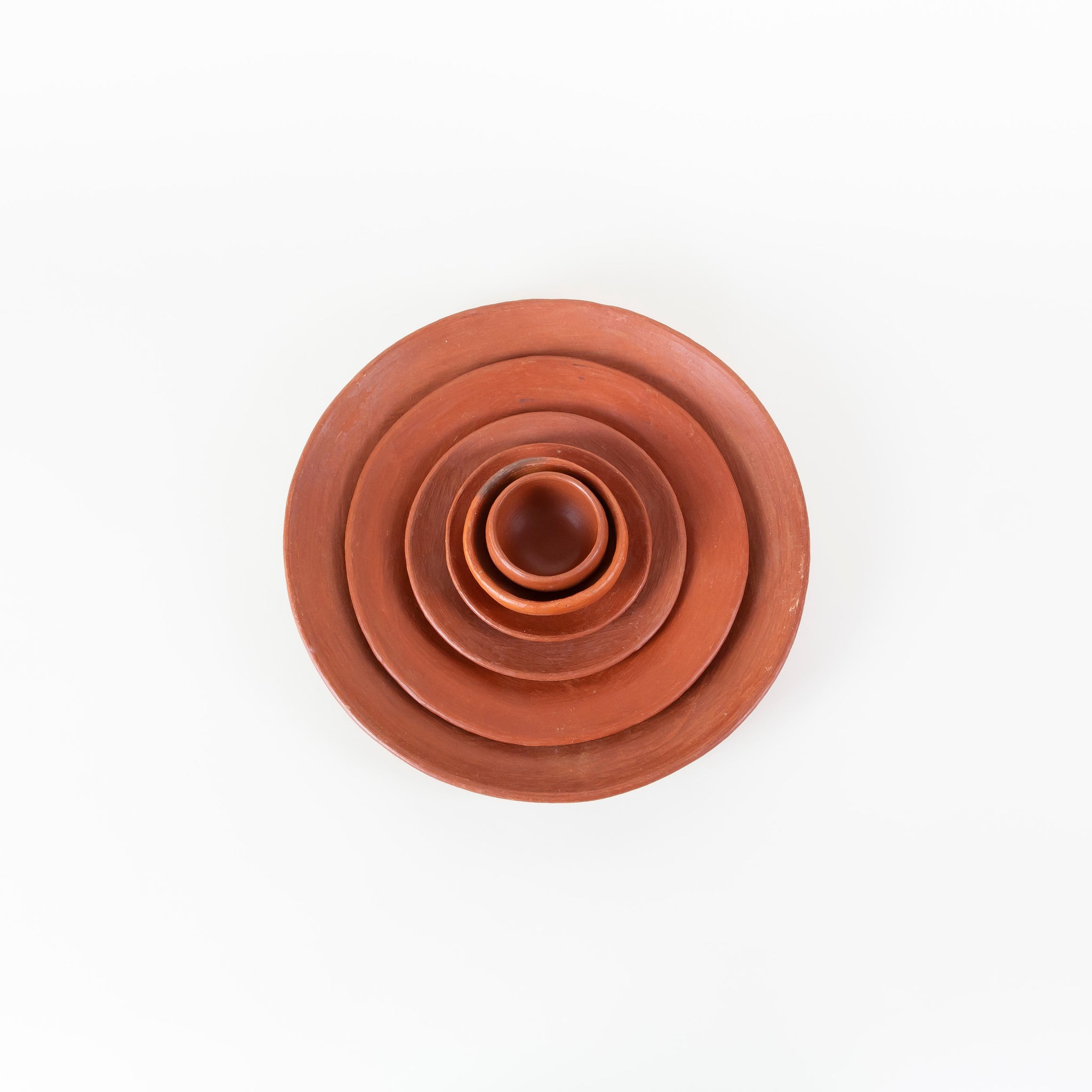 Oaxacan Red Clay Round Dinner Plate