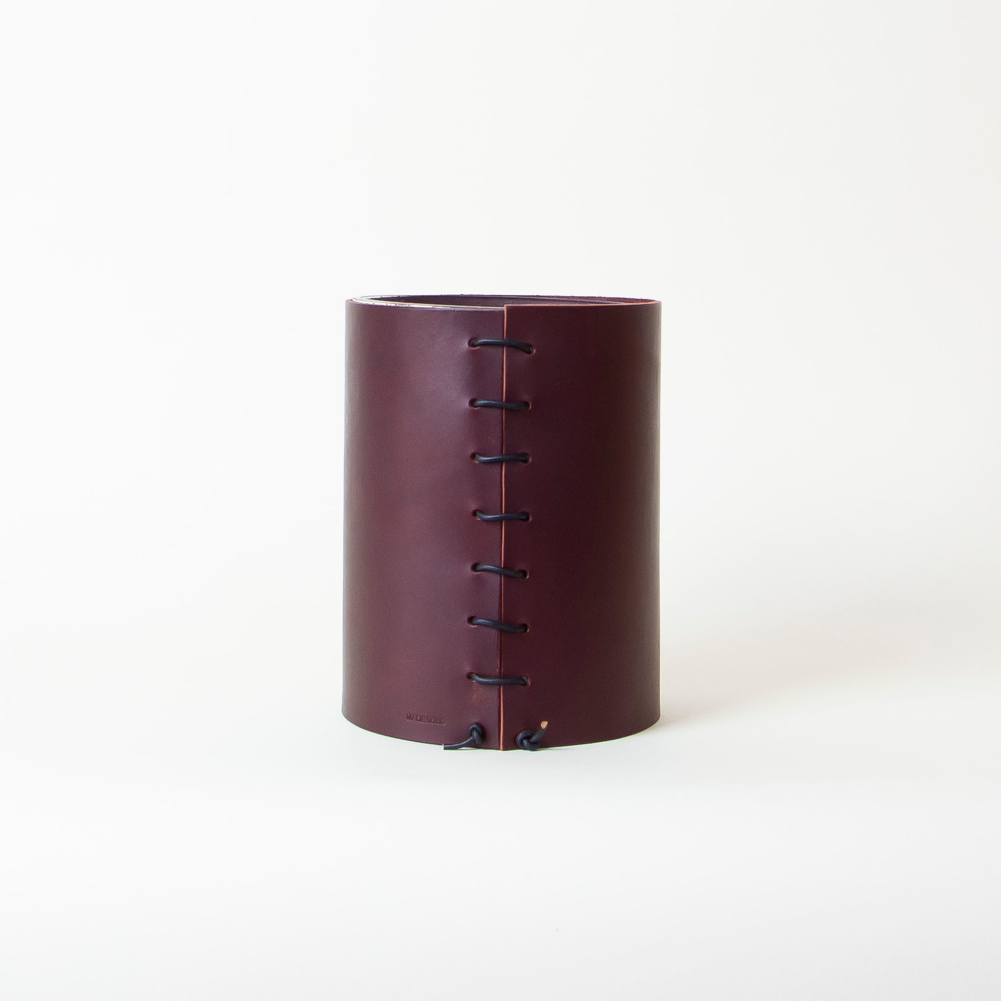 Leather Wrapped Vase | Made Solid