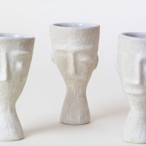 Hand Carved Mezcal Face Cups | Sarah Mijares Fick