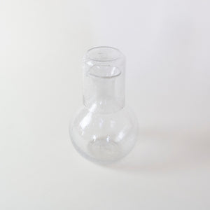 Handblown Glass Carafe with Glass