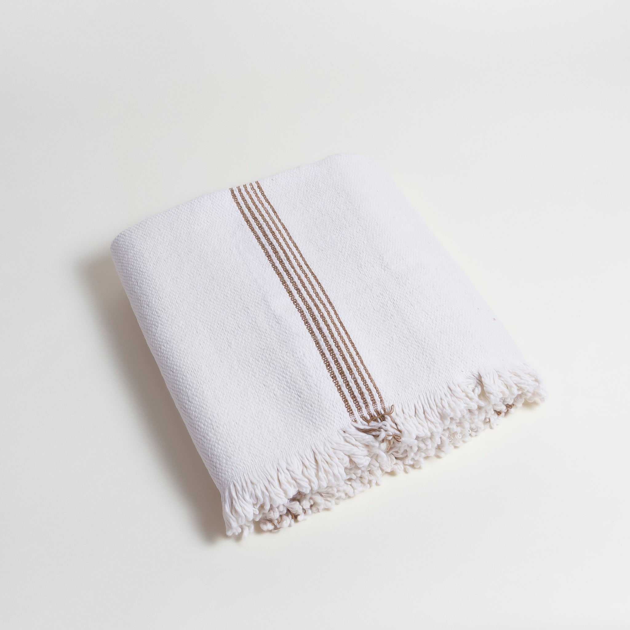 Caramel Stripe Poyvi Cotton Throw