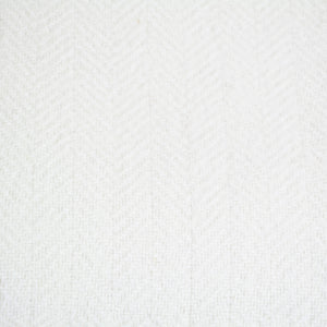 Herringbone Merino Wool + Cashmere Throw (Blue or White) | Evangeline