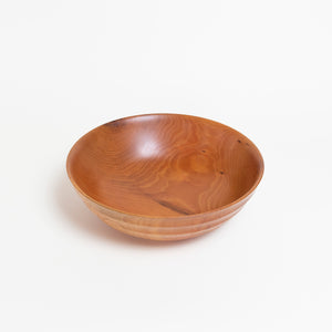 Large Cherry Wood Bowl w scalloping | MacKenzie Woodworks
