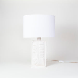 White Ceramic Lamp No. 2 | Quluzeh Designs