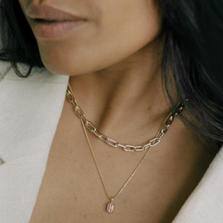 14k Mini Link Chain Necklace