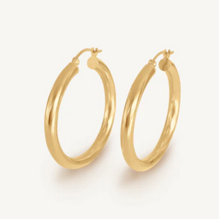 Kinn 14k Gold Classic Hoop Earrings|Medium