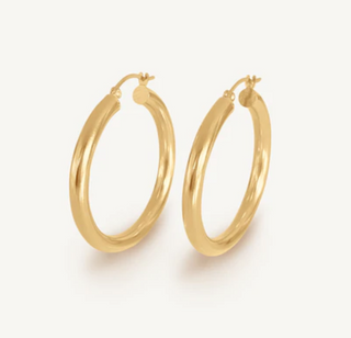 Kinn 14k Gold Classic Hoop Earrings|Large