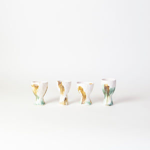 Hand Carved Painted Mezcal Cups | Sarah Mijares Fick