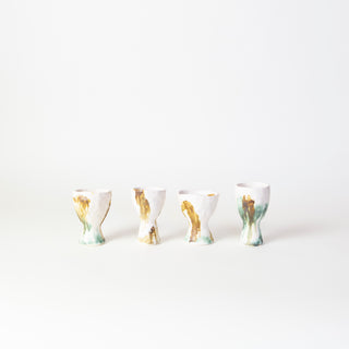 Hand Carved Painted Mezcal Cups | Sarah Mijares Fick